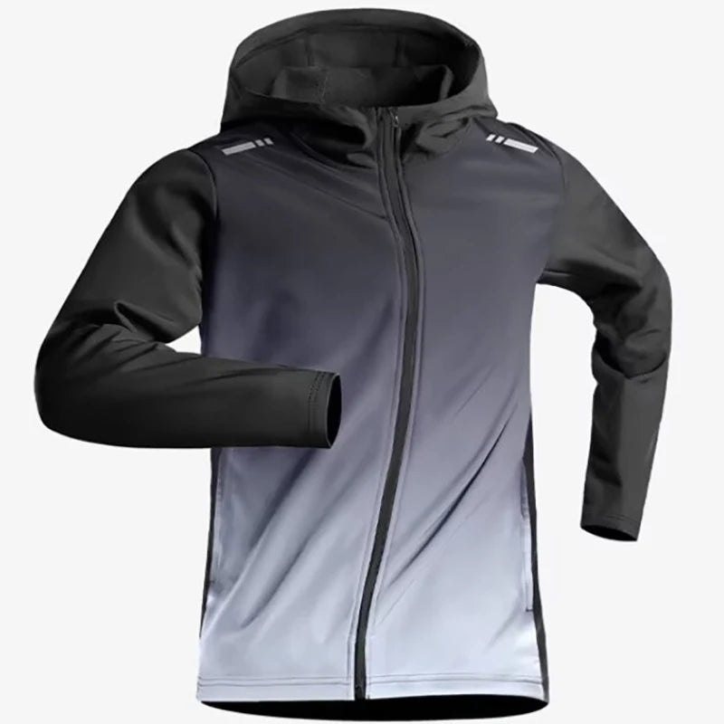 Men's Waterproof Hooded Cycling Windbreaker - Quick Dry Running Outdoor Jacket