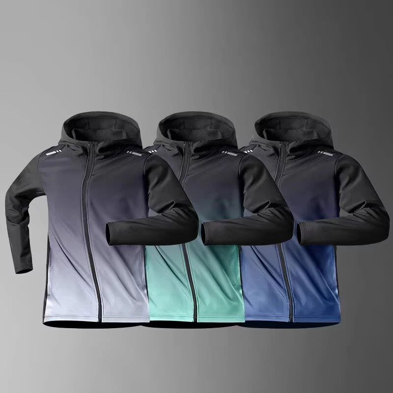 Men's Waterproof Hooded Cycling Windbreaker - Quick Dry Running Outdoor Jacket