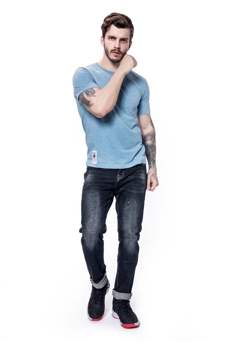 Men's Cotton Solid O-Neck T-Shirt