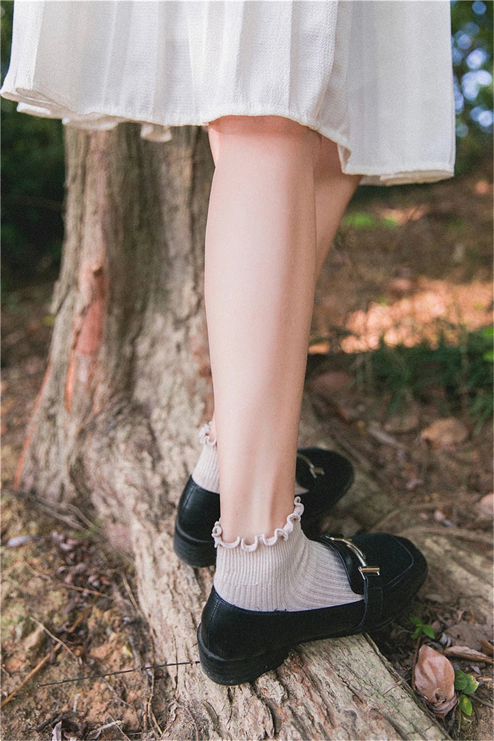 Fashion Lace Ruffles Soft Cotton Women Socks - lily supply