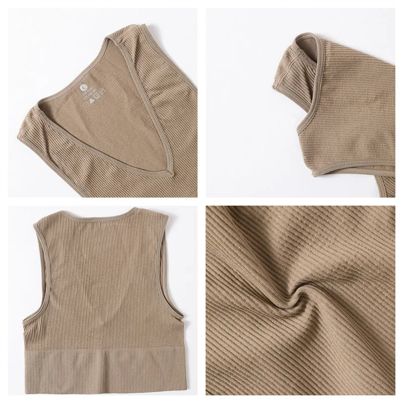 Women's V-Neck Seamless Bra Camisole