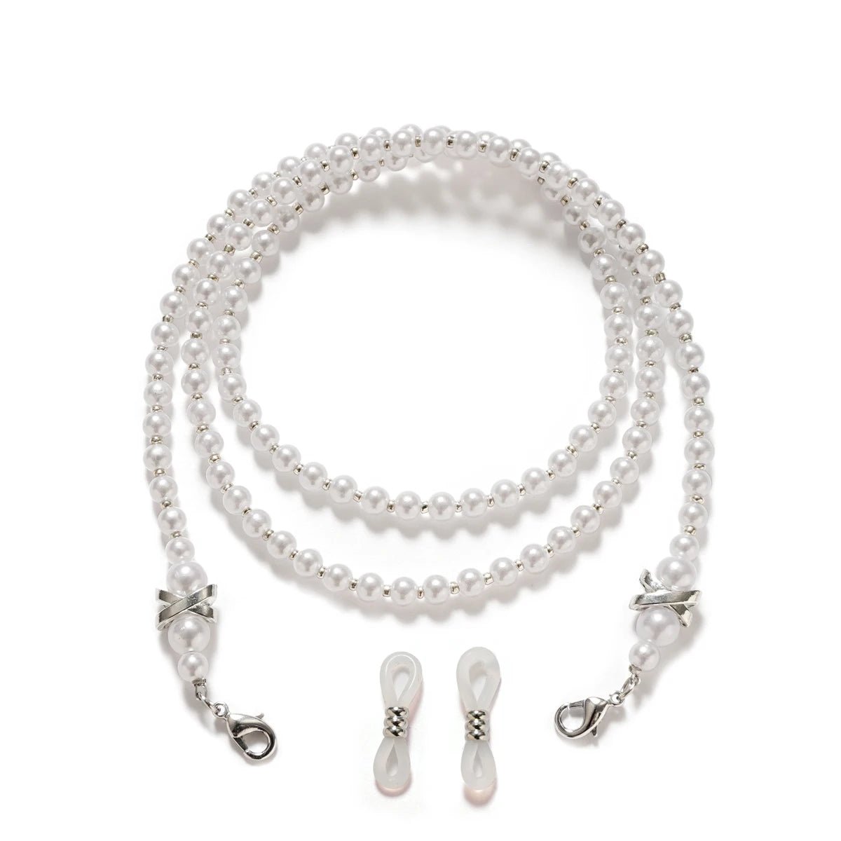 Pearl Sunglasses Chain Wearing Neck Holding Beaded Lanyard Cord Masks Sunglass Reading Glasses ChainEyewear Accessories - lily supply