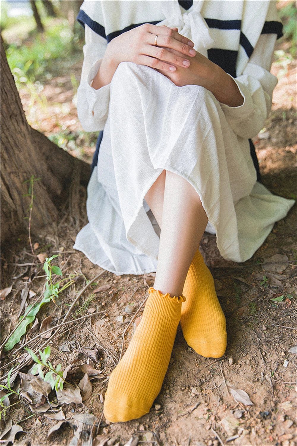 Fashion Lace Ruffles Soft Cotton Women Socks - lily supply
