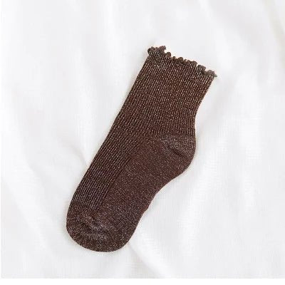 Fashion Retro Shining Surface Women's Socks - lily supply