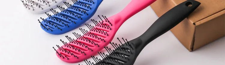 9 - Row Detangling Hair Brush - Scalp Massage Styling Hairbrush - lily supply
