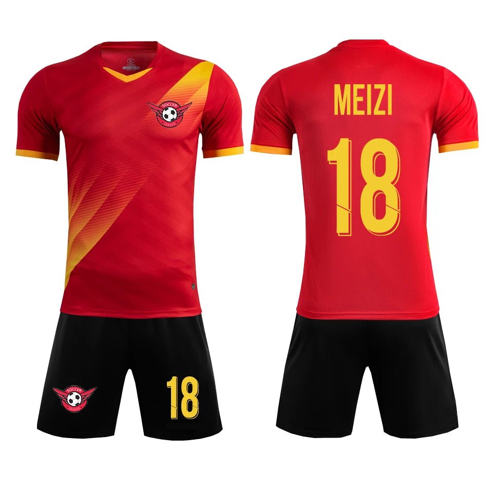 Kids Football Kit – Jersey & Shorts Set (Style 2) - lily supply
