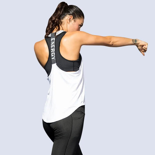 2024 Gym Tops Women's Sports Top Letter Backless Shirts Sleeveless Yoga Tops Fitness Running Quick Dry Tank Crop Top - lily supply