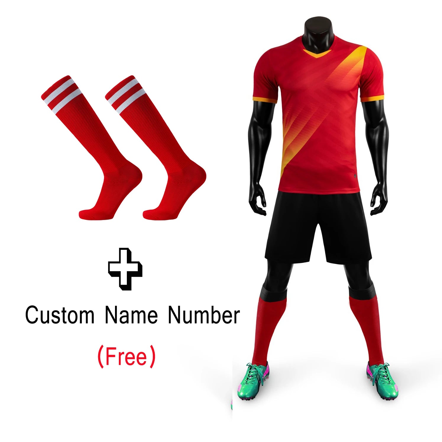Kids Football Kit – Jersey & Shorts Set (Style 2) - lily supply