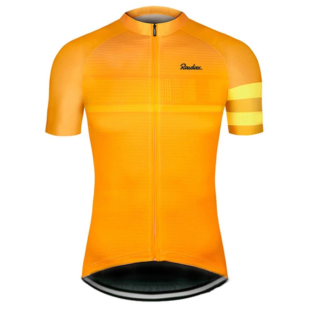 Raudax Classic Black Cycling Jersey – Short Sleeve Racing Top - lily supply