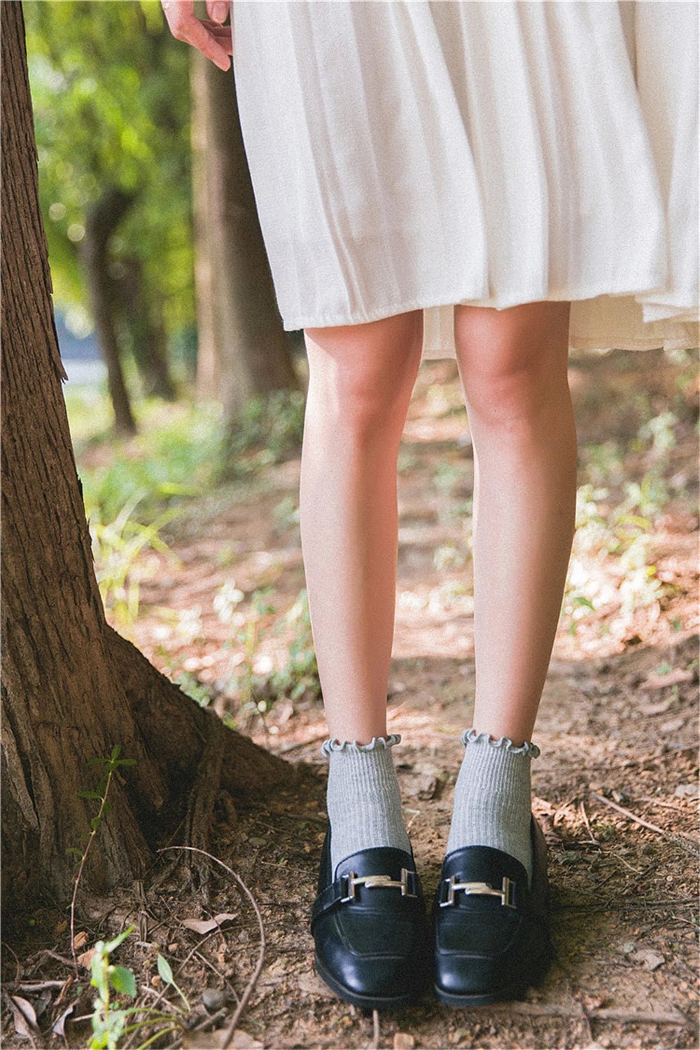 Fashion Lace Ruffles Soft Cotton Women Socks - lily supply