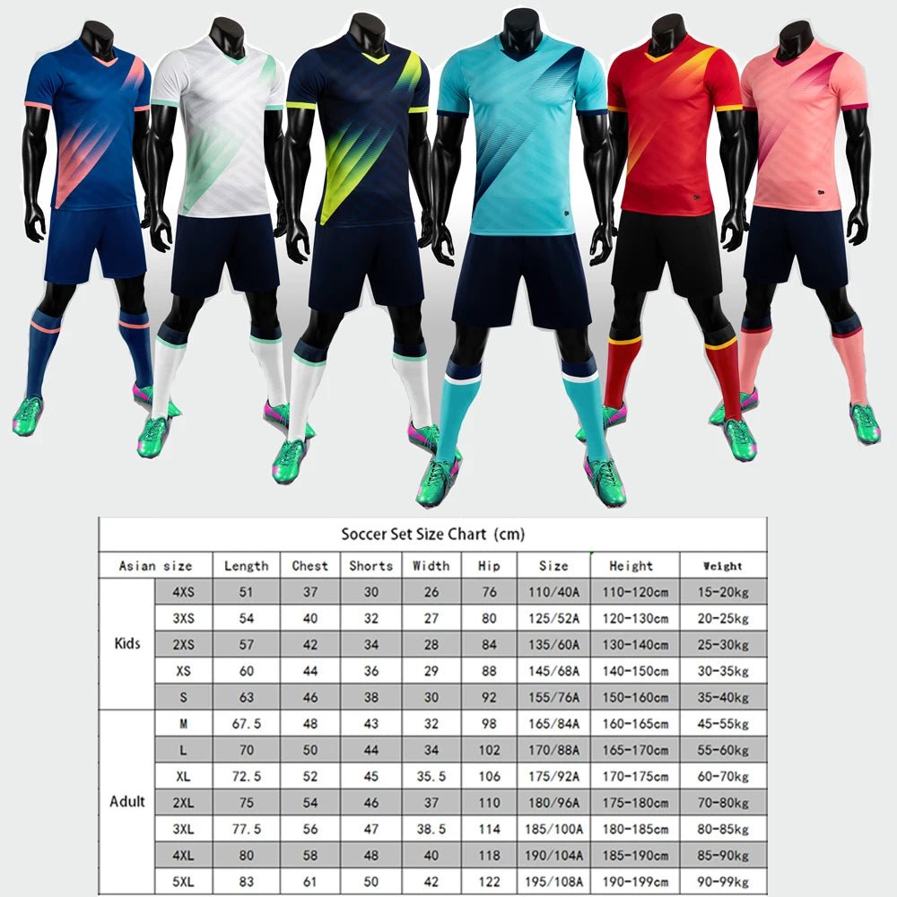 Kids Football Kit – Jersey & Shorts Set (Style 2) - lily supply