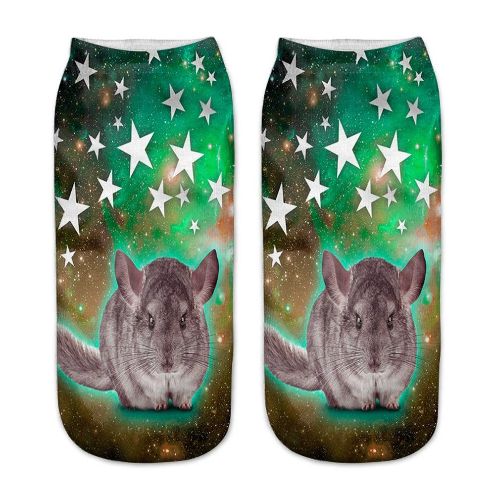 Women's 3D Animal Print Kawaii Funny Socks – Novelty Casual Socks - lily supply