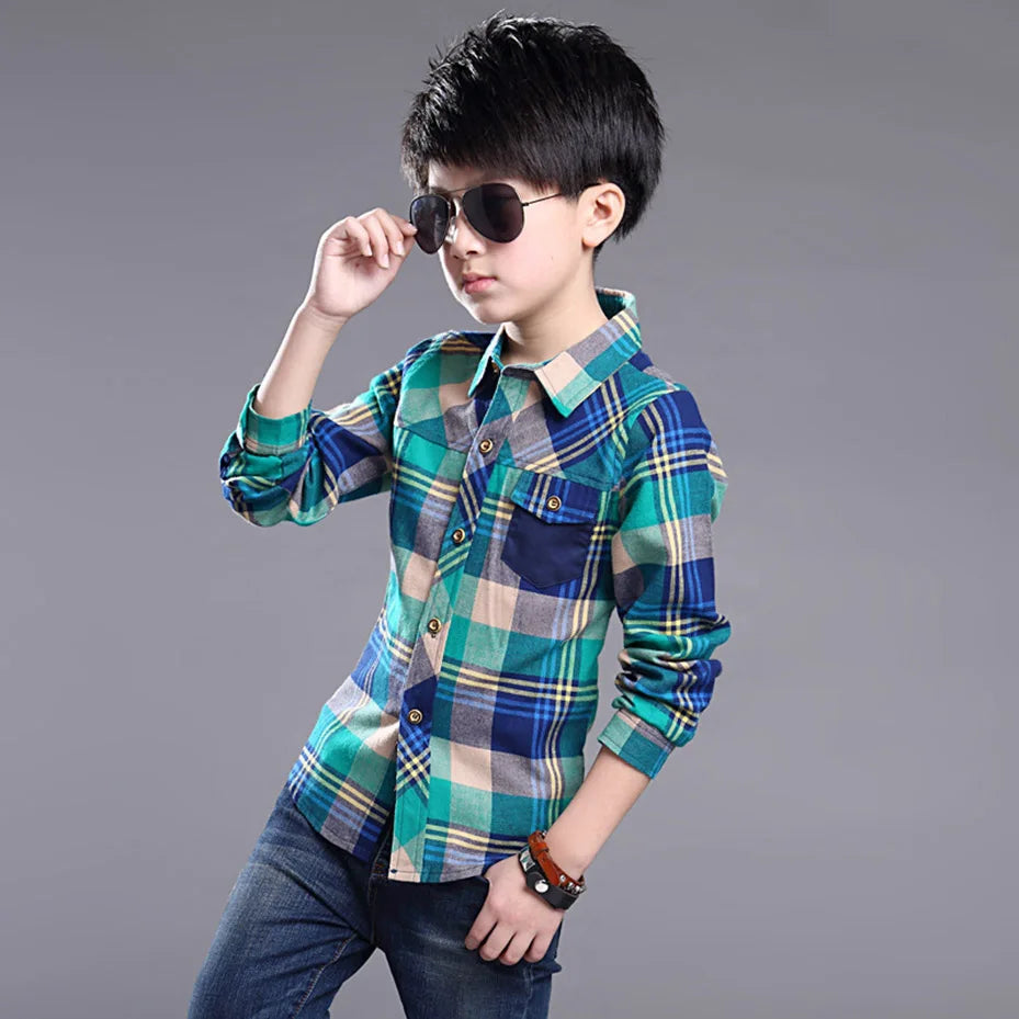 Boys School Graduation Turn Down Collar Shirt
