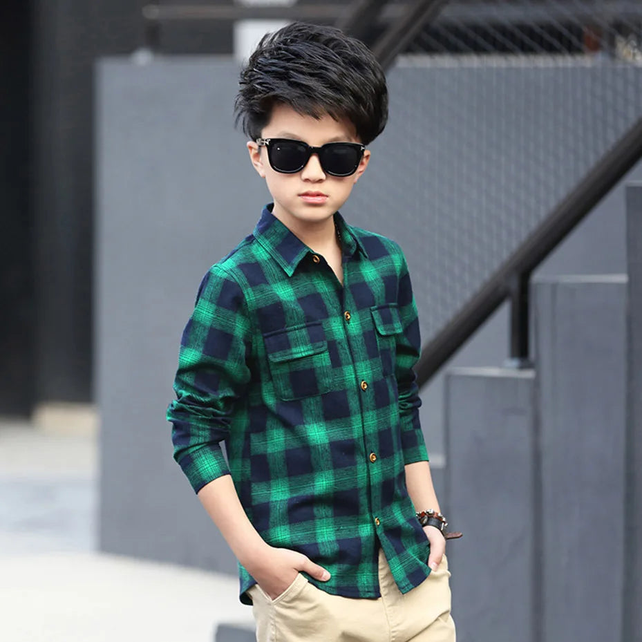 Boys School Graduation Turn Down Collar Shirt