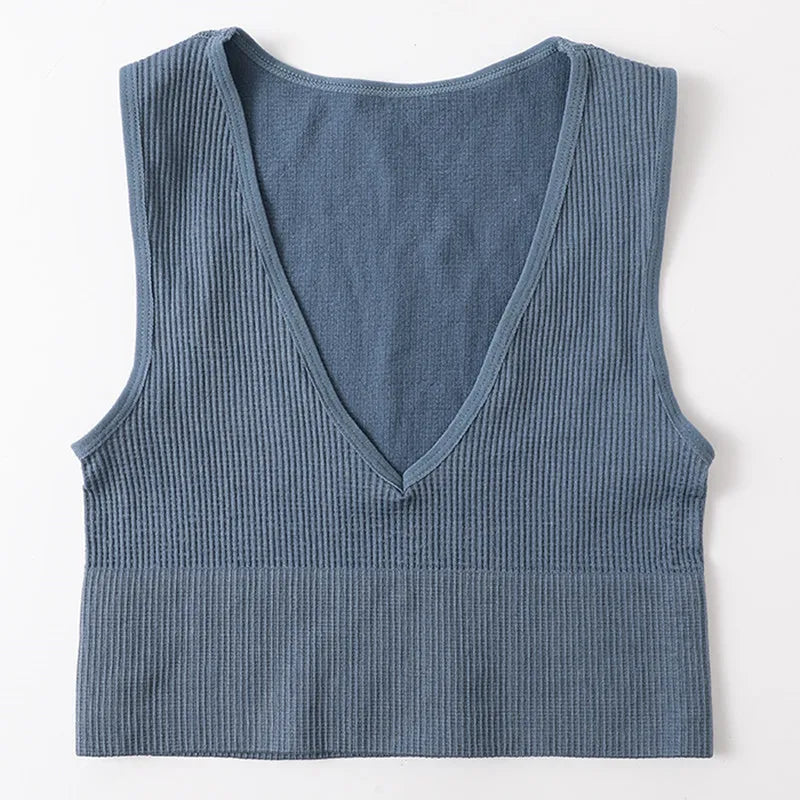 Women's V-Neck Seamless Bra Camisole