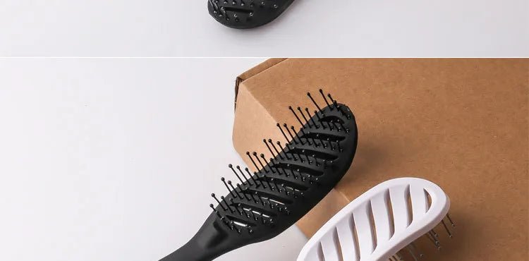 9 - Row Detangling Hair Brush - Scalp Massage Styling Hairbrush - lily supply