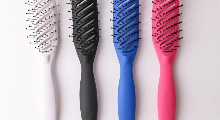 9 - Row Detangling Hair Brush - Scalp Massage Styling Hairbrush - lily supply