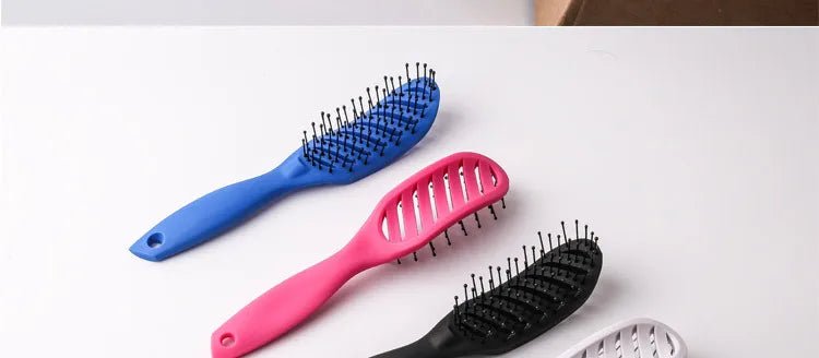 9 - Row Detangling Hair Brush - Scalp Massage Styling Hairbrush - lily supply