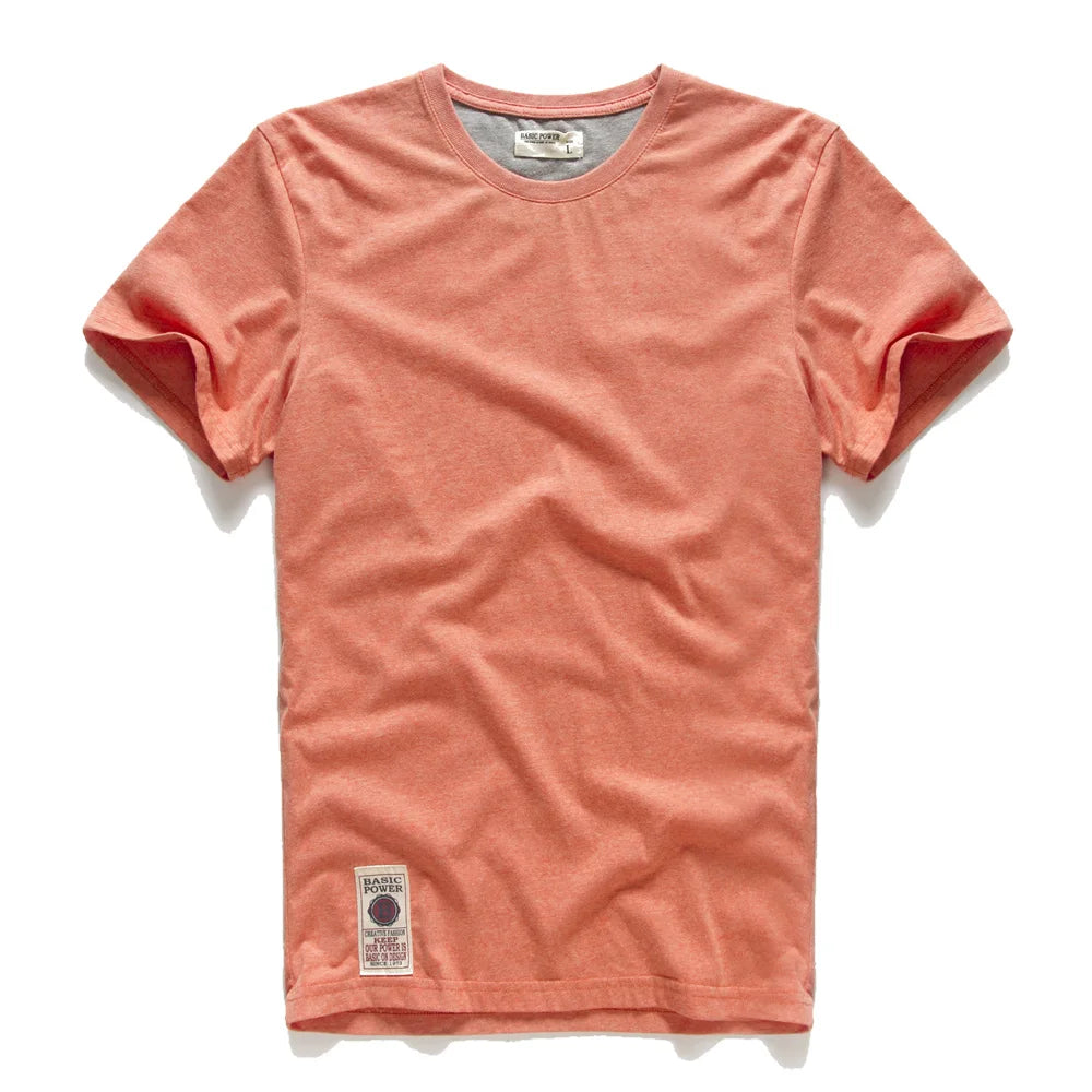 Men's Cotton Solid O-Neck T-Shirt