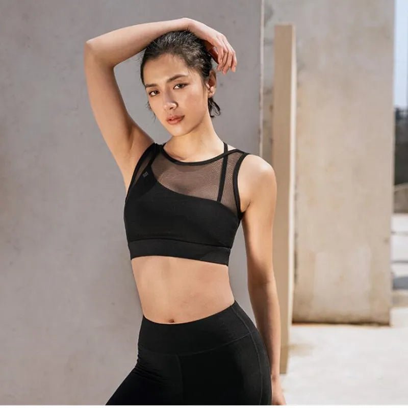 Summer Women Sports Bra Fitness Yoga Tank Crop Top Push Up Underwear Shockproof Athletic Vest Gym Sportswear - lily supply