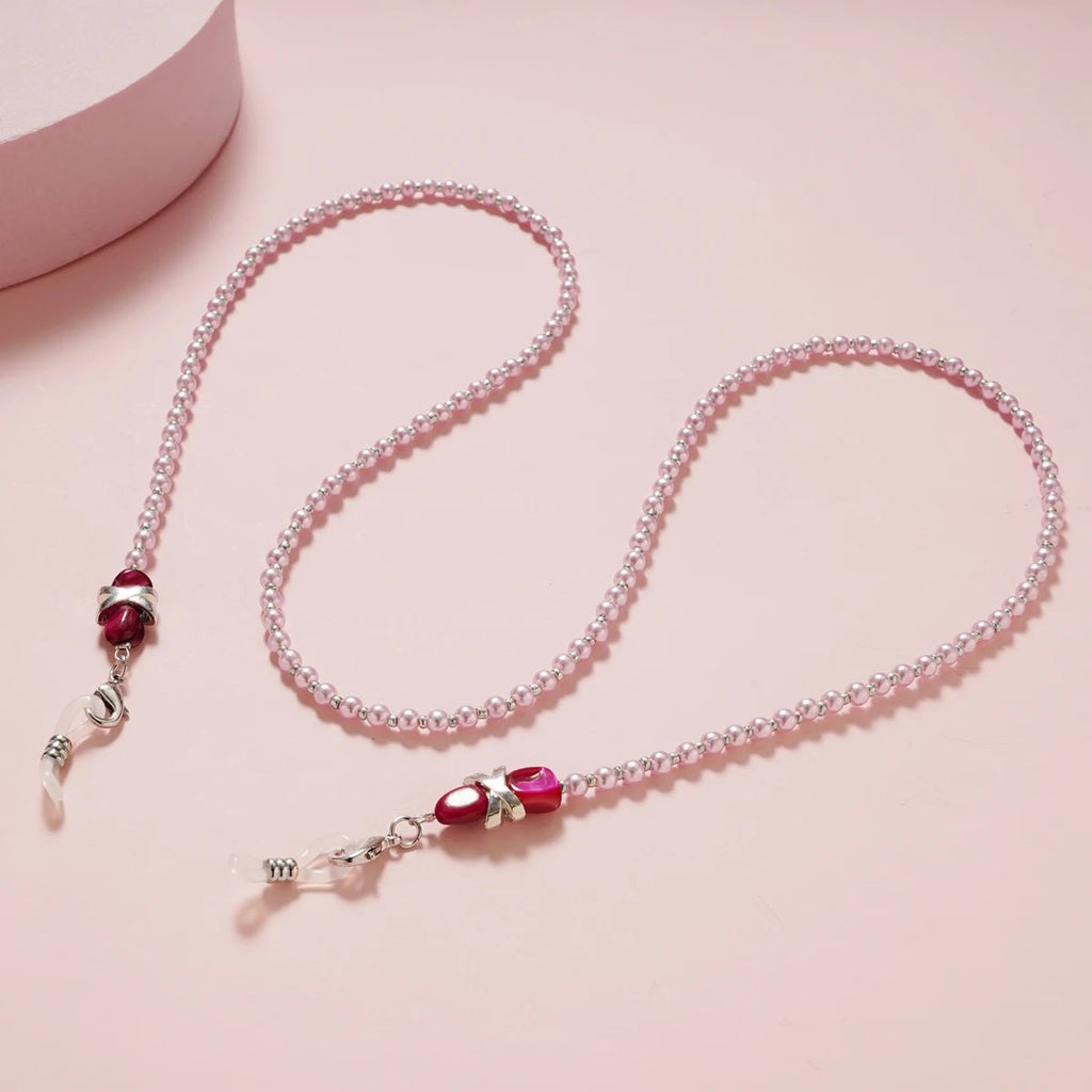 Pearl Sunglasses Chain Wearing Neck Holding Beaded Lanyard Cord Masks Sunglass Reading Glasses ChainEyewear Accessories - lily supply