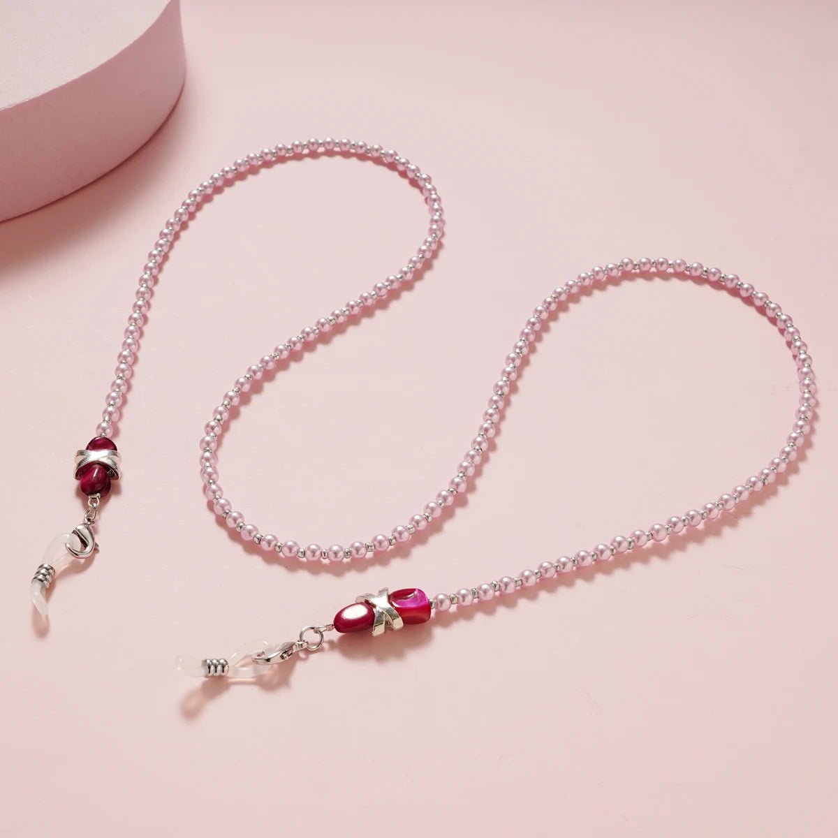 Pearl Sunglasses Chain Wearing Neck Holding Beaded Lanyard Cord Masks Sunglass Reading Glasses ChainEyewear Accessories - lily supply