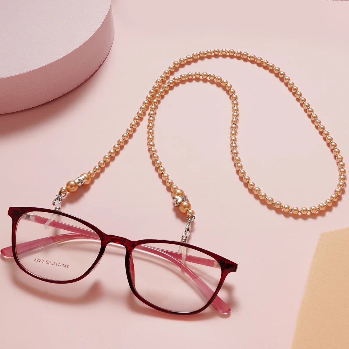 Pearl Sunglasses Chain Wearing Neck Holding Beaded Lanyard Cord Masks Sunglass Reading Glasses ChainEyewear Accessories - lily supply