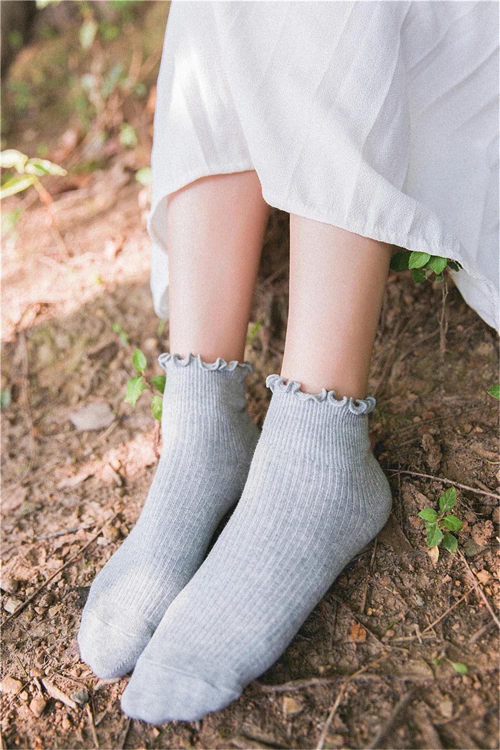 Fashion Lace Ruffles Soft Cotton Women Socks - lily supply