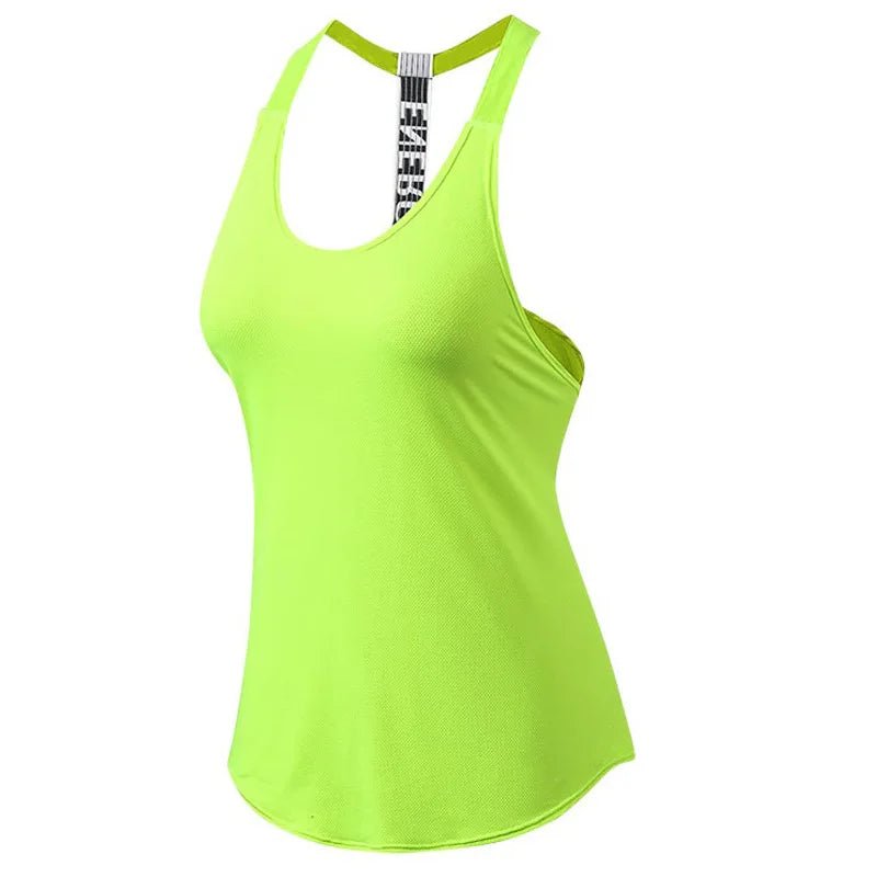 2024 Gym Tops Women's Sports Top Letter Backless Shirts Sleeveless Yoga Tops Fitness Running Quick Dry Tank Crop Top - lily supply