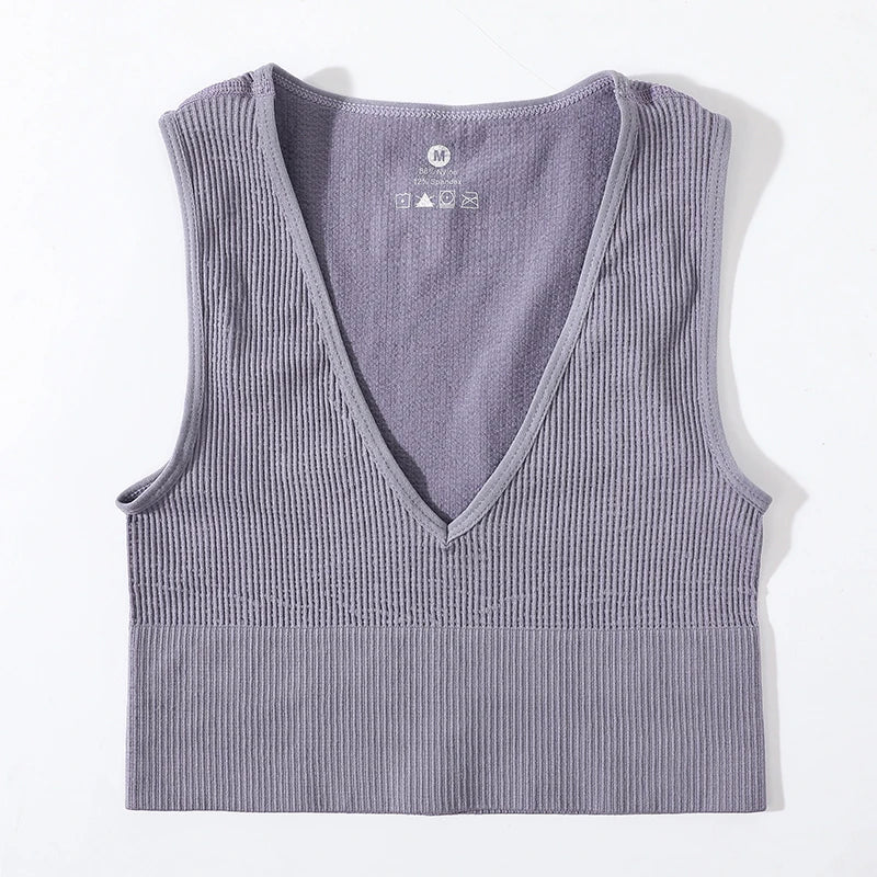 Women's V-Neck Seamless Bra Camisole