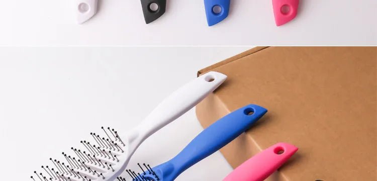 9 - Row Detangling Hair Brush - Scalp Massage Styling Hairbrush - lily supply