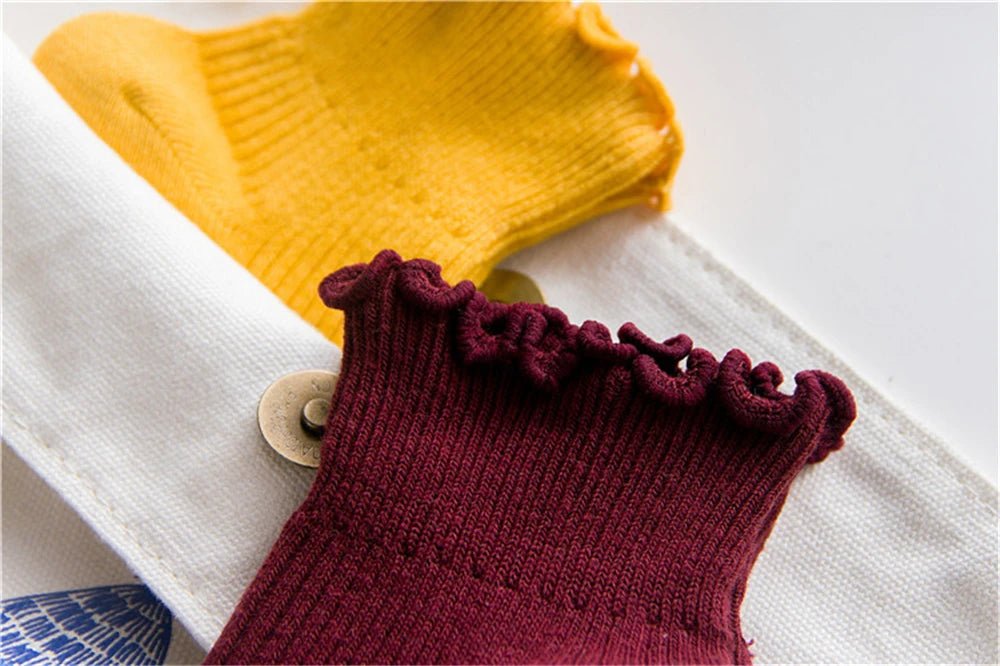 Fashion Lace Ruffles Soft Cotton Women Socks - lily supply