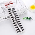 12pcs Simple Black Straight Hair Clips - Snap Barrettes for Women - lily supply