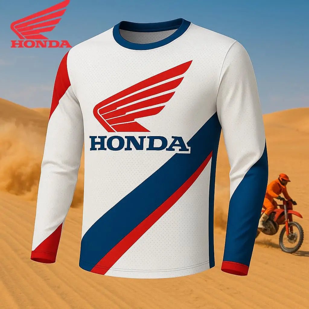 Honda 2026 Motorcycle Team Jersey – Long Sleeve Fan Tee - lily supply