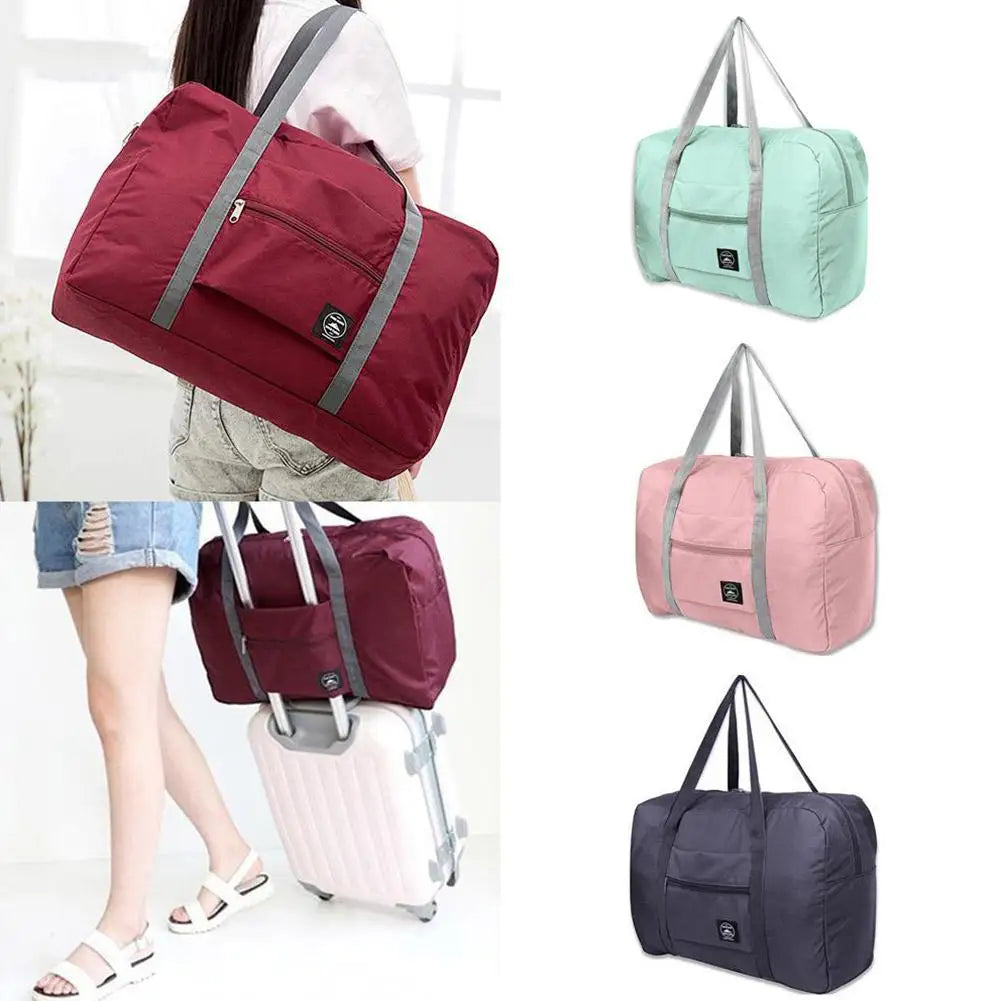 Large Capacity Travel Duffel Bag Foldable Weekend Bag Waterproof Carry on Luggage Tote Overnight Bag for Women Men