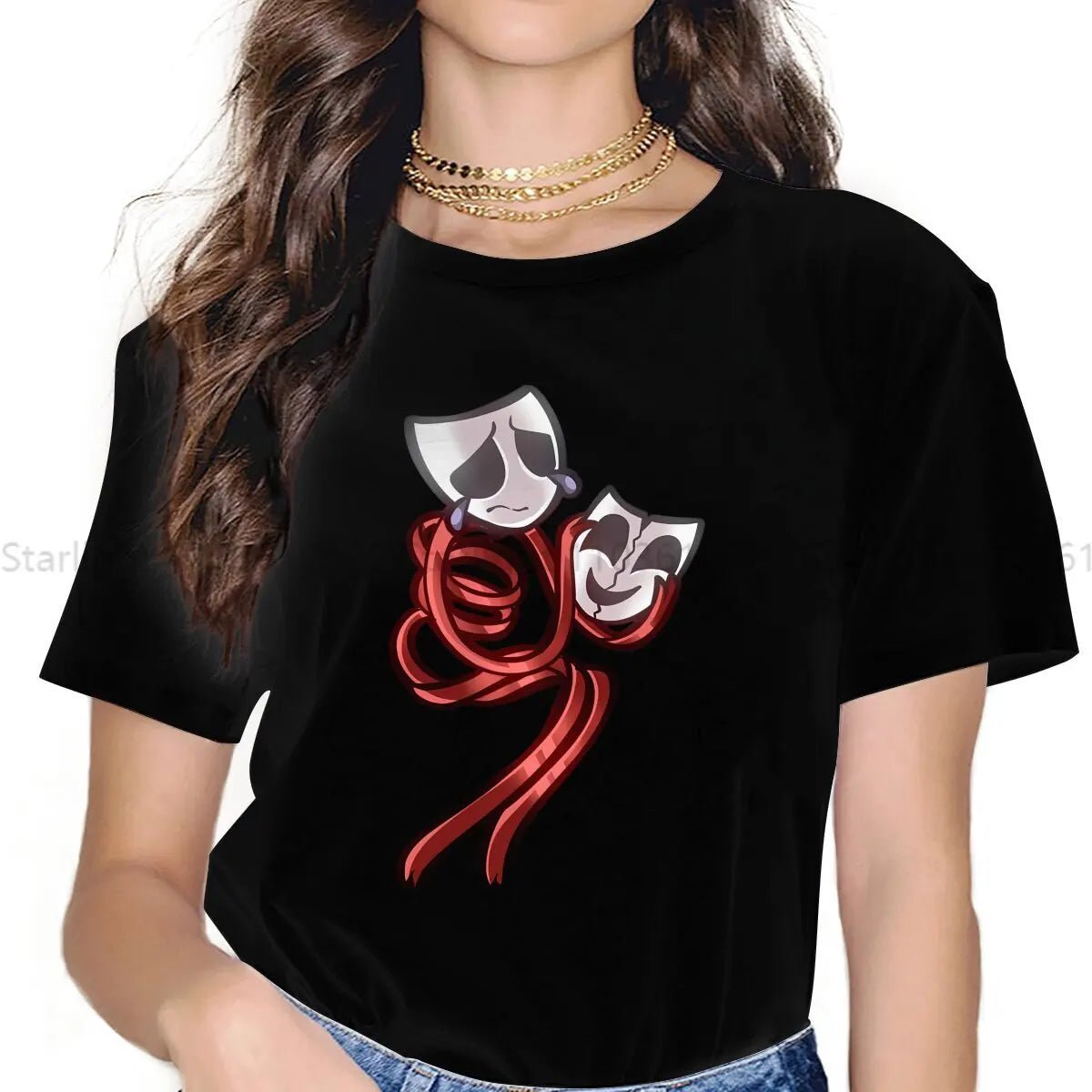 Women's T Shirt The Amazing Digital Circus Girls Tees Kawaii Polyester Tops Basic Tshirt y2k Hipster Gangle - lily supply