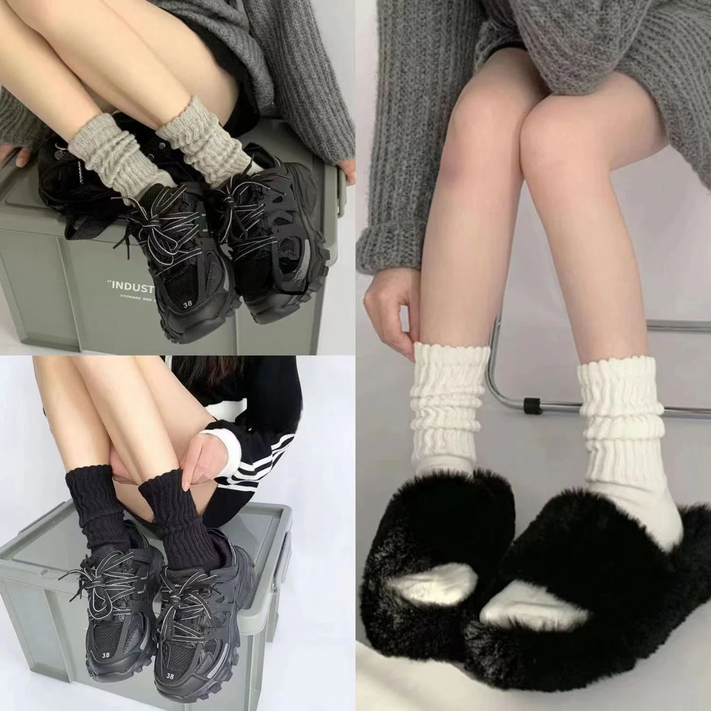 Women's Lolita Knitted Long Socks – Over - Knee Thigh High Socks - lily supply