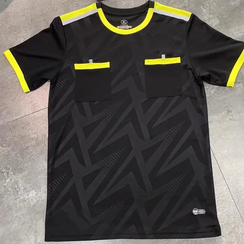 Football Referee Kit 2025 – Short Sleeve Jersey with Pockets - lily supply