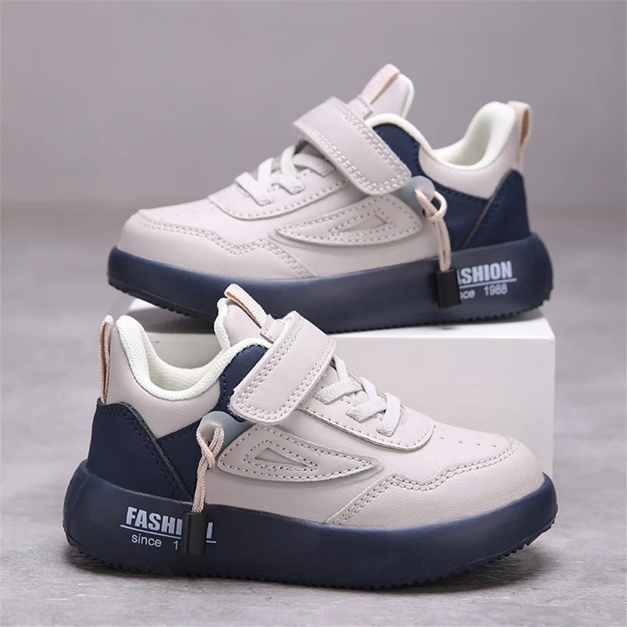 Tenis Sneakers Kids Spring/Autumn New Boys Girls Sports Shoes Casual Board Shoes Leather Soft Soled Children Small White Shoes - lily supply