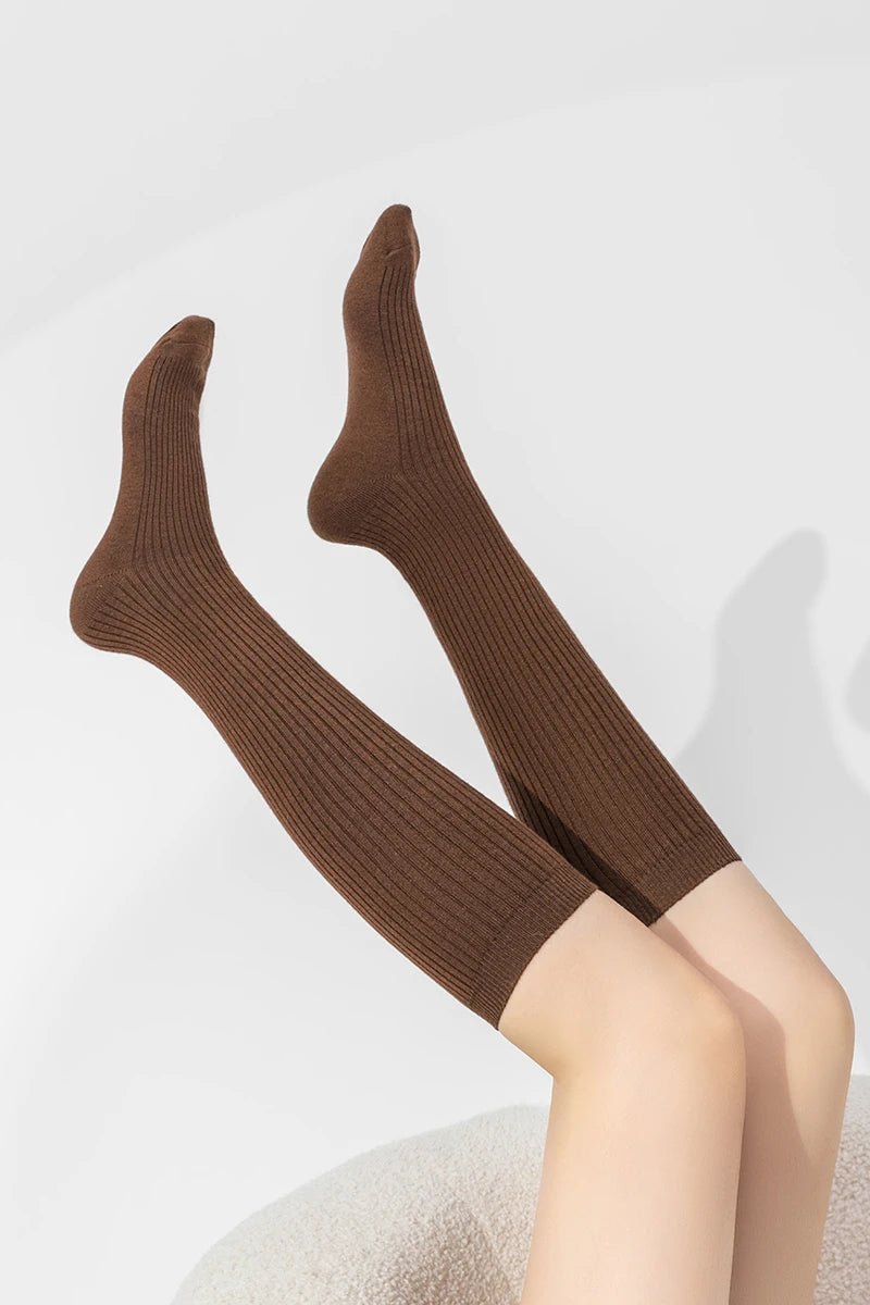 Women's 100% Merino Wool Knitted Pile Stockings – Warm Winter Socks - lily supply