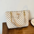Women's Large Capacity Luxury Print Tote Bag - Trendy Shoulder Purse