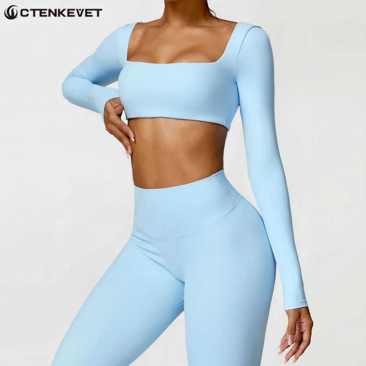 Women's Long Sleeve Gym Yoga Workout Top - lily supply