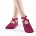 Women's Anti - Slip Five Toe Yoga Socks - Pilates Ballet Dance Sports Socks - lily supply