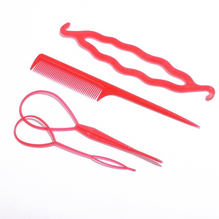 Hair Scrunchie Set - Ball Head Curler Pull Pin Braid Tool 2/4pcs - lily supply