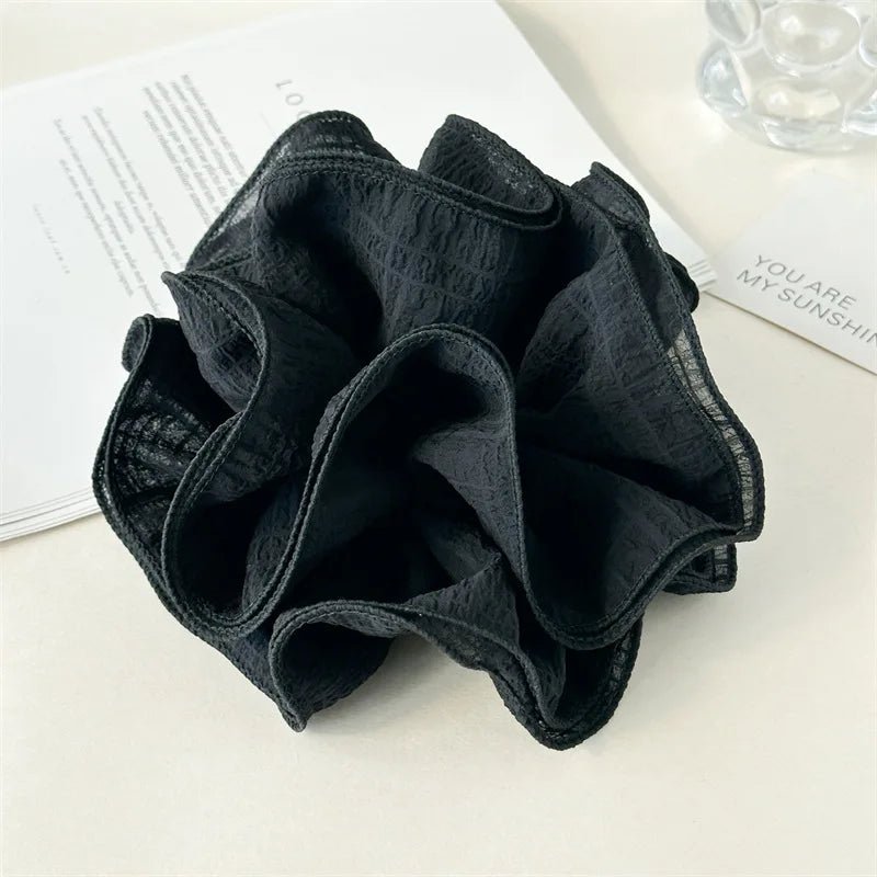 Korean Fashion Double Fold Scrunchie - High Elastic Ponytail Holder - lily supply