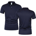 Men's Summer Solid Short Sleeve Polo Shirt