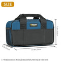 Heavy Duty Tool Tote Bag - 14 Inch Storage Organiser with Multiple Pockets