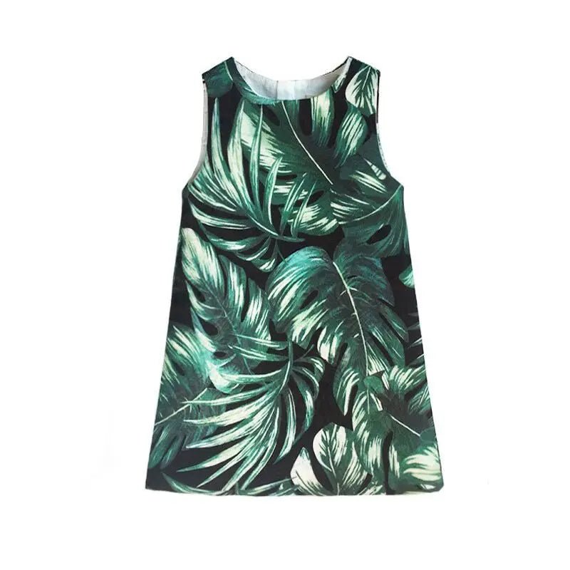 Girls Birthday Party Dress Fashion Rose Printing Children Costumes For Girls Brand Kids Dresses Princess Girls Party Dress - lily supply