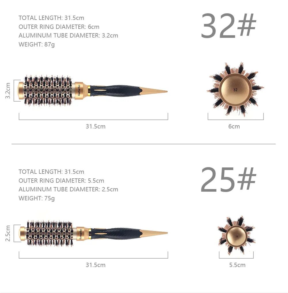Anti - Static Salon Curling Styling Barber Comb - Wet Curly Hair Brush - lily supply