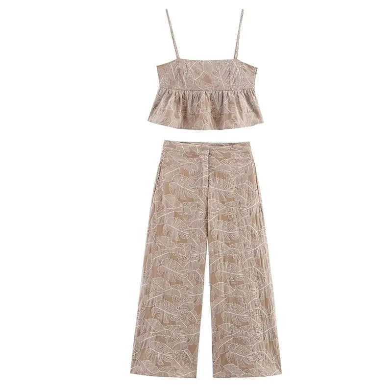 Women's Trouser & Top Two-Piece Set